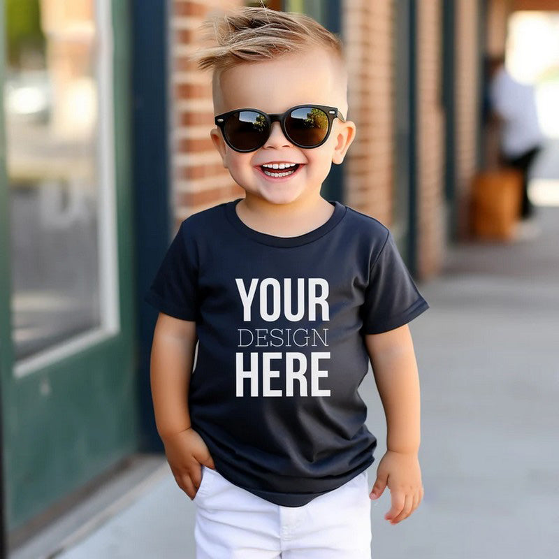 160 GSM 100% Premium Combed Cotton Kids Fashion T Shirt