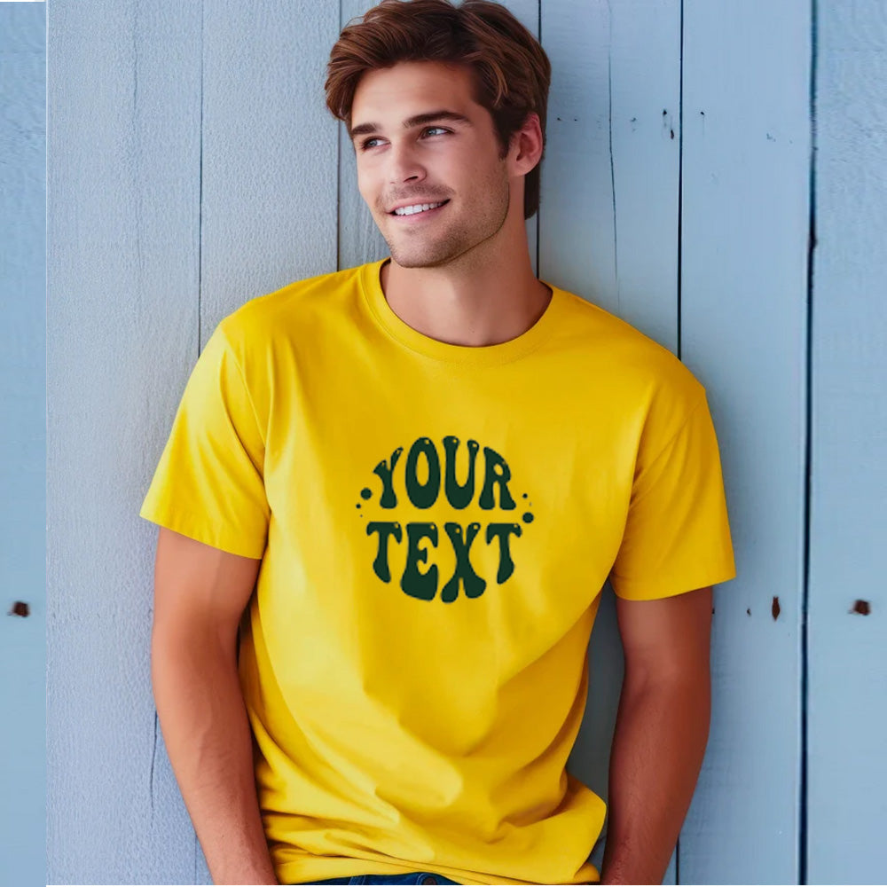 160 GSM 50/50 Blend Premium Cotton Men Bulk T Shirt