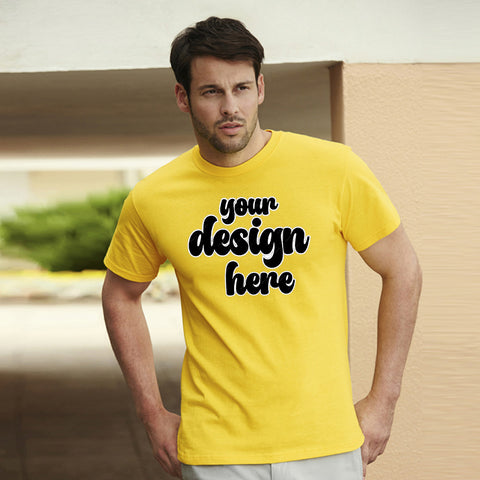 180 GSM 100% Premium Card Cotton Men's Bulk T Shirt