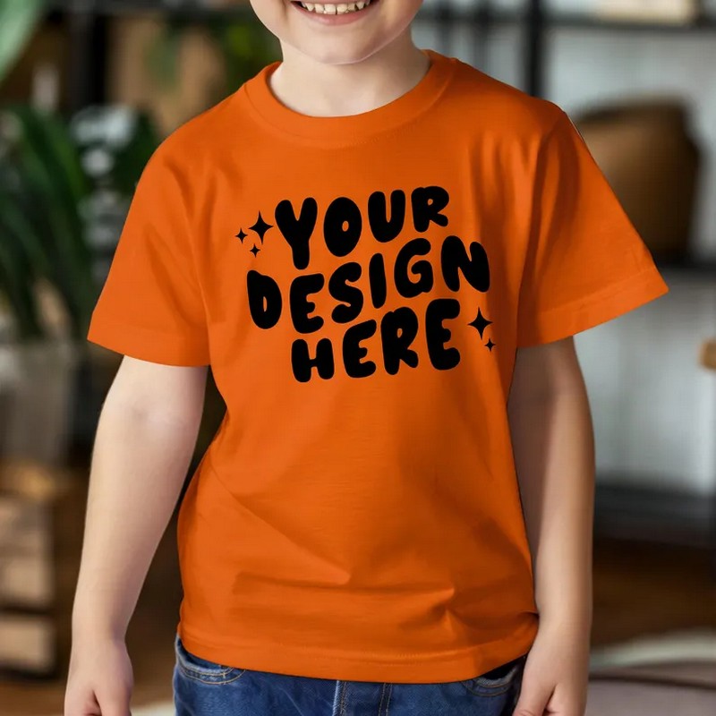 160 GSM 100% Card Cotton Kids T Shirts