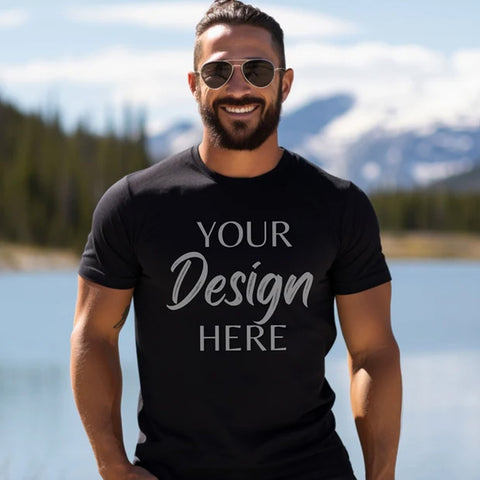 180 GSM 100% Premium Card Cotton Men's Bulk T Shirt