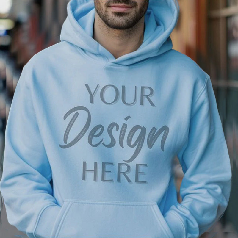 340 GSM 80% Cotton, 20% Polyester Blank Men's Hoddies